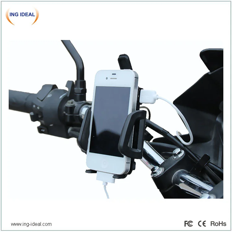 Waterproof Motorcycle USB Charger With Phone Holder